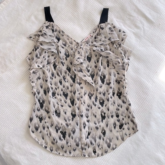 REBECCA Taylor Beaded Silk Tank Top Size Small - Picture 1 of 7